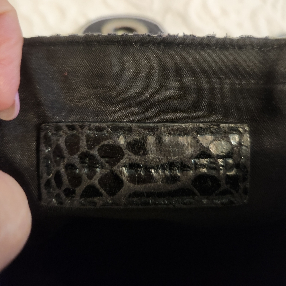 The Limited Black Shimmer Python Snake Print Smal… - image 6